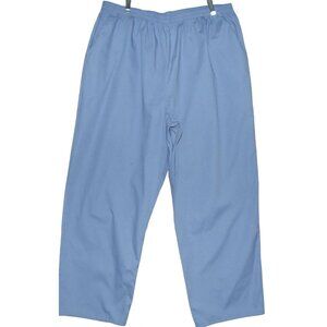 Scrubs Pants 3X x 31"Inseam Light Blue Scrub elastic waist poly cotton pockets